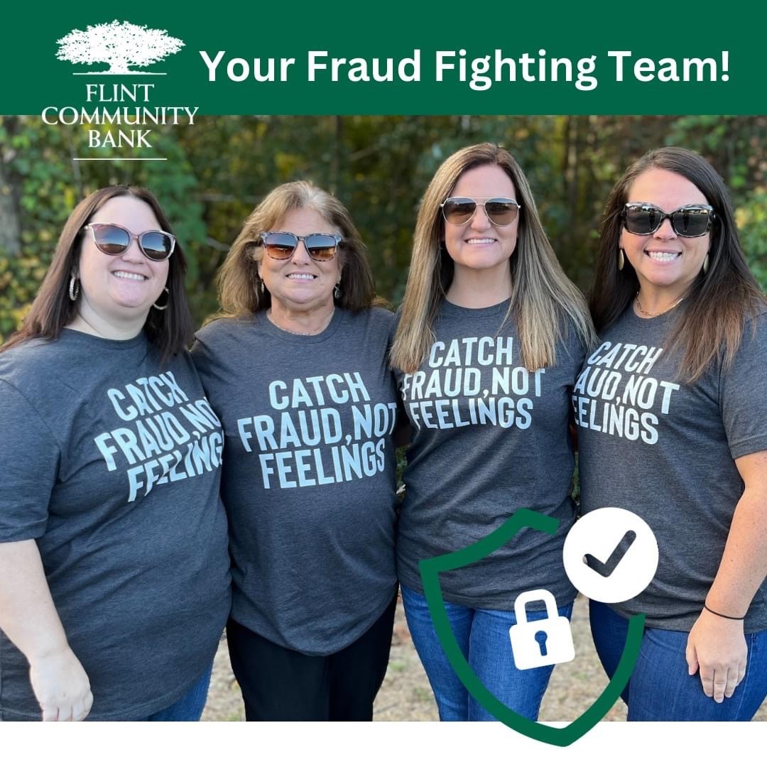 picture of Fraud Team:  LeeAnn, Toni, Alison, Kendyl
